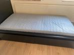 İkea malm bed 200*90, Ophalen, 90 cm, Eenpersoons, Zwart