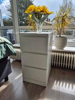 Ikea Malm ladekast met 3 laden - Wit, Huis en Inrichting, Kasten | Ladekasten, Ophalen, Minder dan 50 cm, Gebruikt, 3 of 4 laden