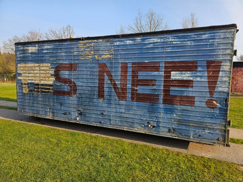 Opslagcontainer haakarm, Ophalen, Gebruikt