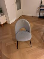 4 eetkamerstoelen (2 met rugleuning, 2 zonder) - Gratis, Huis en Inrichting, Ophalen, Gebruikt, Vier, Stof