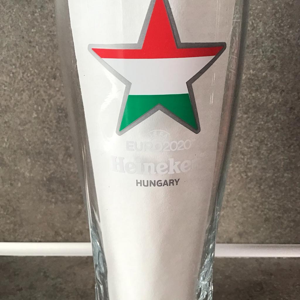 Heineken Euro 2020 Hongarije Bierglas - Collectors Item, Ophalen, Zo goed als nieuw, Glas of Glazen, Heineken