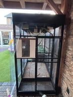 Aluminium Voliere met winddichte zijl, Dieren en Toebehoren, Vogels | Hokken en Kooien, Ophalen of Verzenden, Zo goed als nieuw