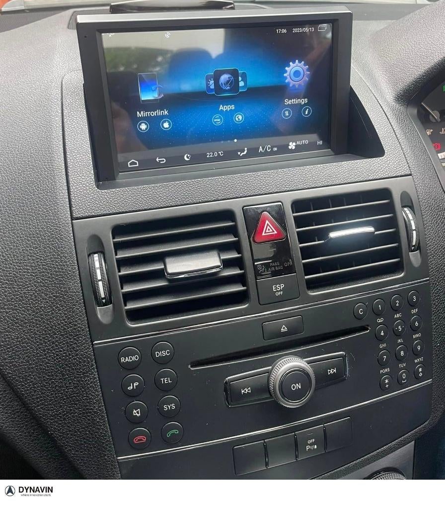 Radio Mercedes C klasse W204 2007 apple carplay android 15, Auto diversen, Autoradio's, Ophalen of Verzenden, Dynavin, VERKOOP@INBOUWNAVIGATIE.COM
