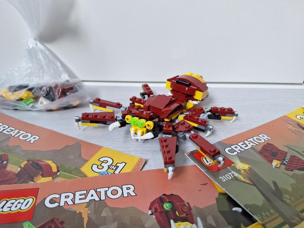 LEGO Creator 3-in-1 31073 Mythische wezens, Gebruikt, Lego, Ophalen of Verzenden, Inclusief instructies