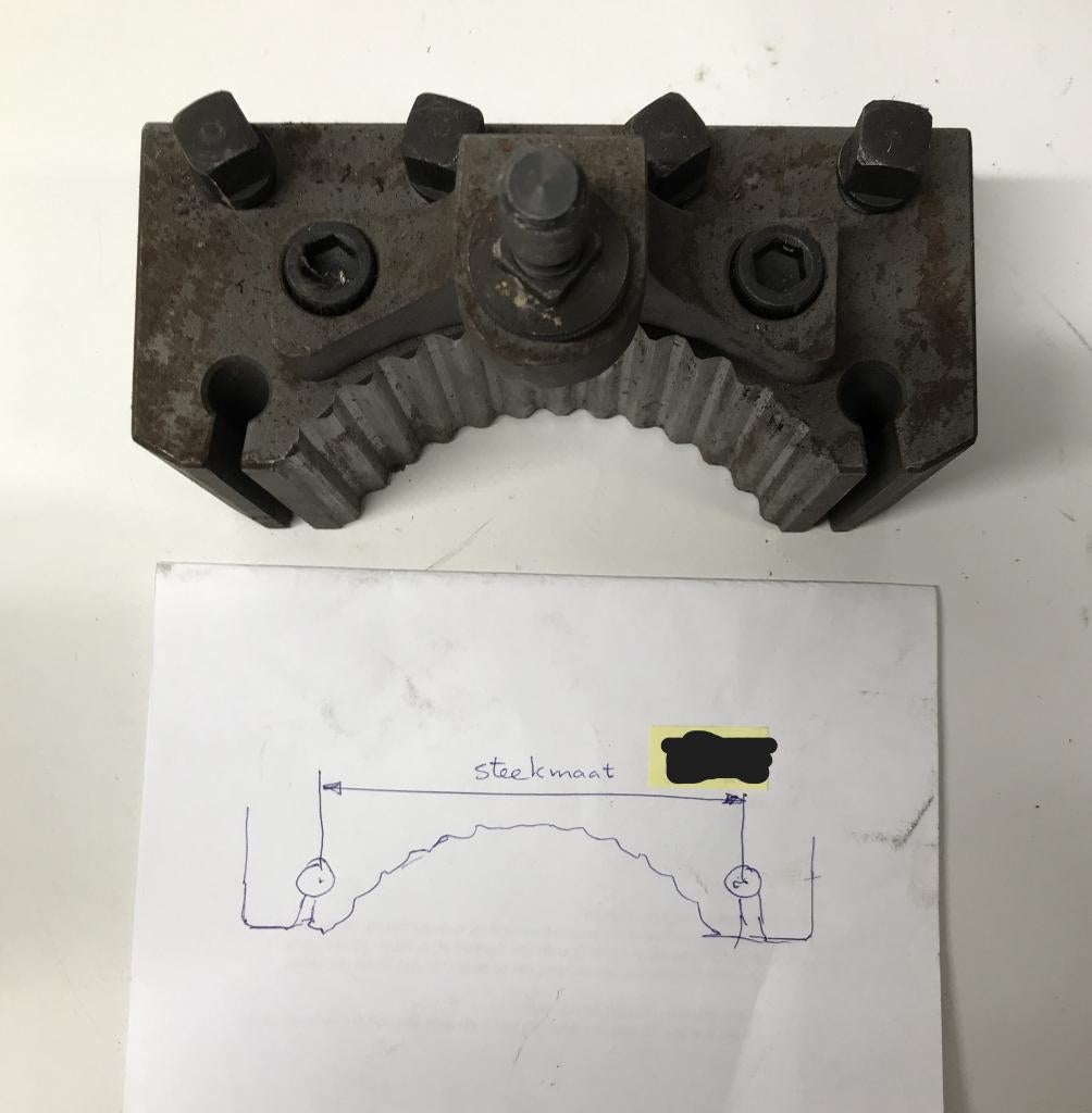 Schuitje, beitelhouder, steekmaat 135 mm, idem Multifix, Doe-het-zelf en Verbouw, Draaibanken, Ophalen of Verzenden, Gebruikt