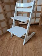 Stokke Tripp Trapp stoel, wit,nieuw model, extented gliders, Ophalen, Gebruikt, Meegroeistoel, Aanschuifbaar