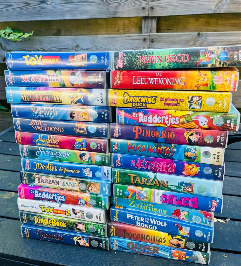 Grote collectie Disney VHS videobanden - Zoldervondst, Avontuur, Gebruikt, Alle leeftijden, Ophalen of Verzenden