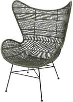 Hkliving rattan bohemian egg chair fauteuil groen, Ophalen, Zo goed als nieuw, 75 tot 100 cm, 50 tot 75 cm
