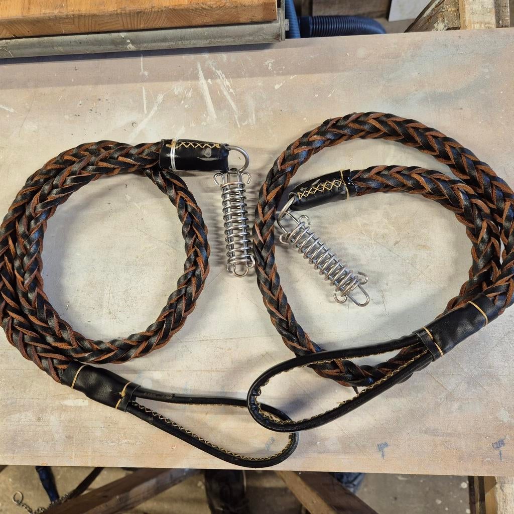 2 Hondenriemen gevlochten 1 meter lengte, Dieren en Toebehoren, Honden-accessoires, Ophalen