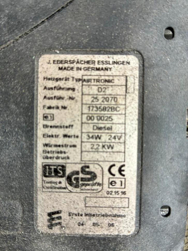 Eberspächer Airtronic D2 standkachel met Webasto bediening, Auto-onderdelen, Airco en Verwarming, Universele onderdelen, Gebruikt