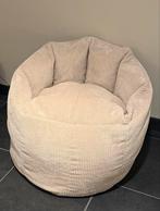 Lounge Pug zitzak - pompon creme, Ophalen, Zo goed als nieuw, Beige, Zitzakstoel