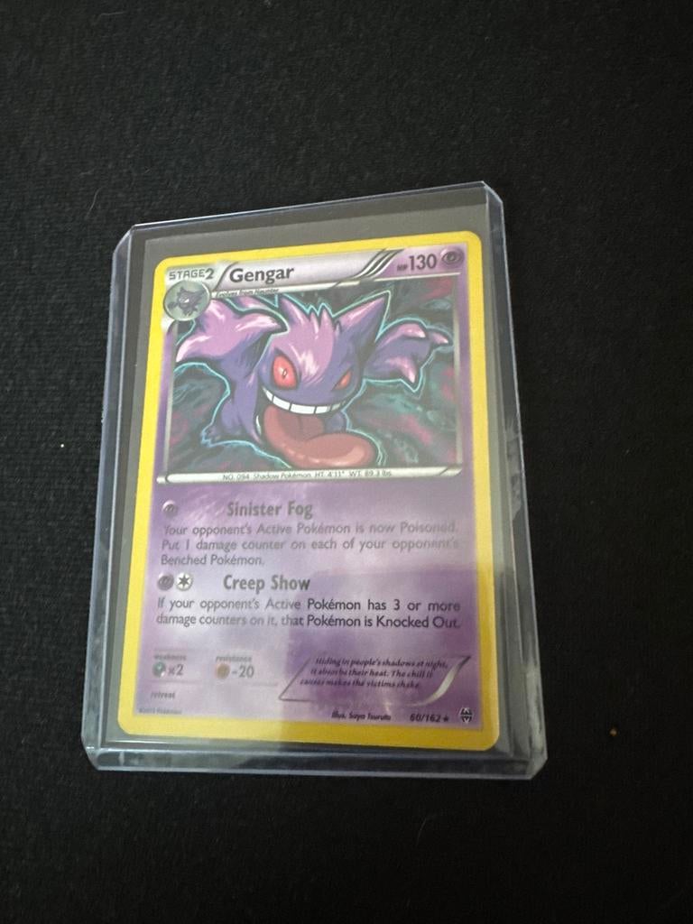Gengar holo rare Breakthrough Pokémon kaart, Ophalen of Verzenden, Gebruikt, Losse kaart, Foil