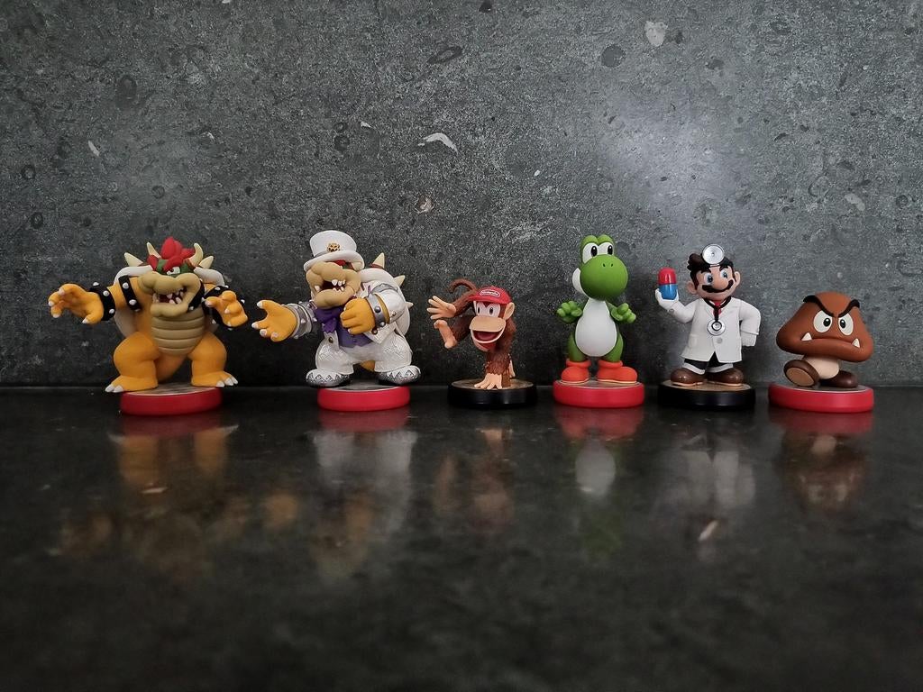 Nintendo Amiibo Figuren Set 6 stuks Super Mario etc, Ophalen, Zo goed als nieuw
