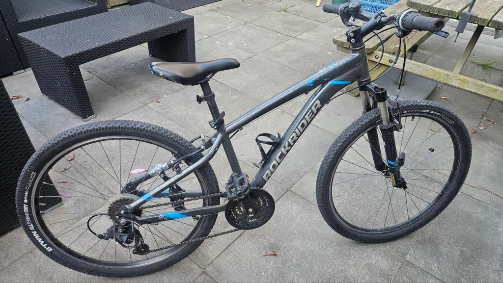 Rockrider ST 100 mountainbike - Gebruikt, remhendel nieuw, Fietsen en Brommers, Fietsen | Mountainbikes en ATB, Hardtail, Ophalen