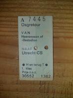 Kartonnen treinkaartje 08-06-1979 met stempels en knipgaten, Ophalen of Verzenden, Zo goed als nieuw, Trein, Overige typen