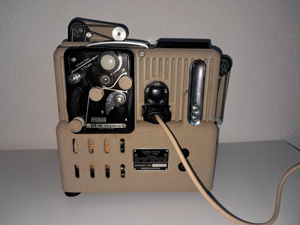 Vintage Eumig P8 Imperial Super 8 Filmprojector, Ophalen, Gebruikt