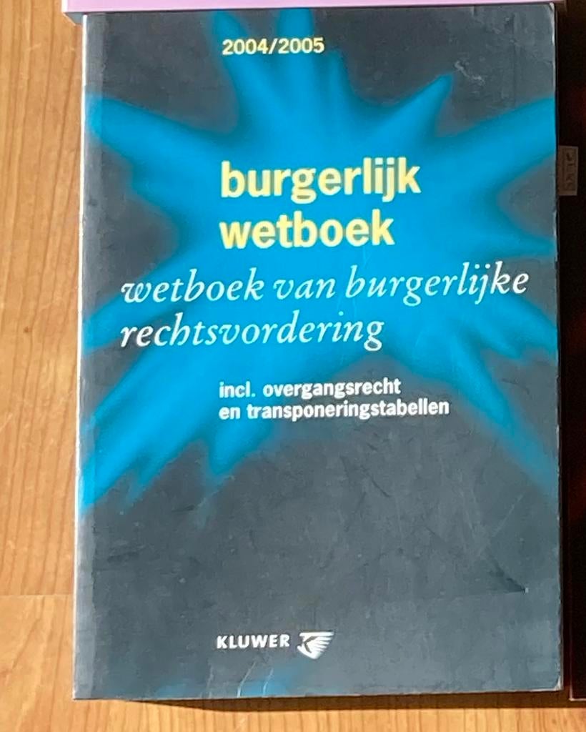 Burgerlijk Wetboek 2004/2005 - Kluwer, Ophalen of Verzenden, Gamma, Gelezen, HBO