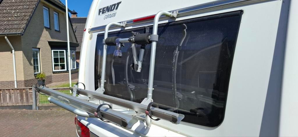 Fietsendrager voor achterop de caravan, Auto diversen, Fietsendragers, Gebruikt, Achterklepdrager, 2 fietsen, Ophalen of Verzenden