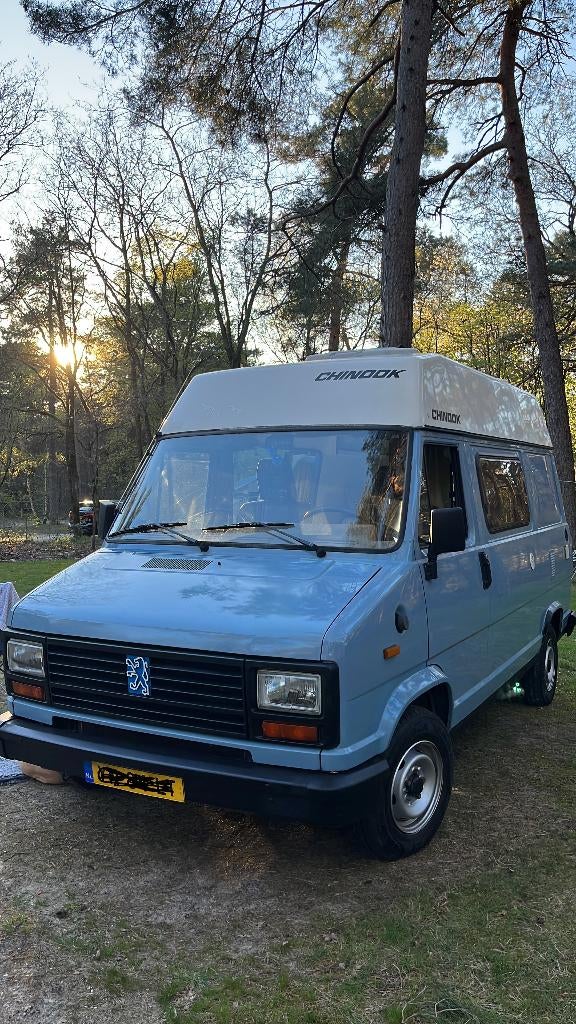 Peugeot J5 camper 1989, Caravans en Kamperen, Campers, Overige merken, Chemisch toilet, Buscamper of Camperbus, Reservewiel