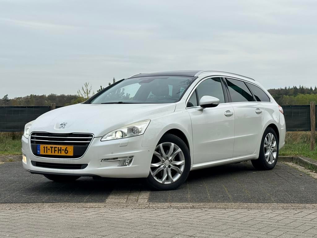 Peugeot 508 1.6 SW | Full option | JBL | Leder | NW APK, Auto's, Peugeot, Voorwielaandrijving, Zwart, Wit, Handgeschakeld