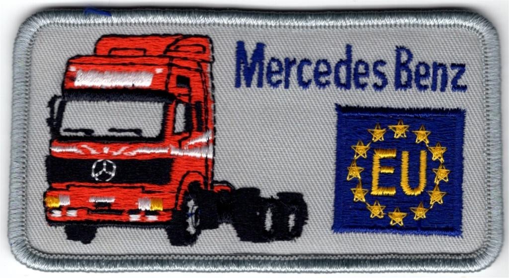 Mercedes Trucks stoffen opstrijk patch embleem #23, Verzenden, Nieuw, Auto's