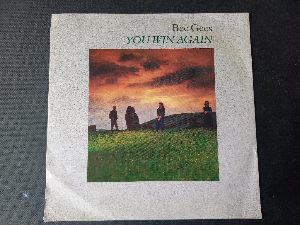 BEE GEES met YOU WIN AGAIN (Fade) (1987) in nieuwstaat, Cd's en Dvd's, Verzenden, 7 inch, Zo goed als nieuw, Single