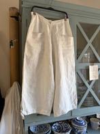 OSKA bijzondere 7/8 broek, wit, linnen, zgan. mt. 2 (38-40), Kleding | Dames, Maat 38/40 (M), Verzenden, Wit, OSKA