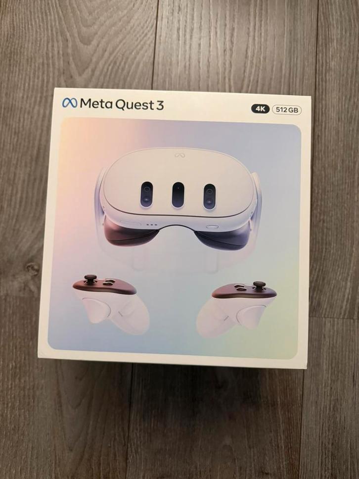 Meta Quest 3 512GB VR Headset | Nieuw | 4K, Spelcomputers en Games, Virtual Reality, Nieuw, Overige platformen, VR-bril, Verzenden