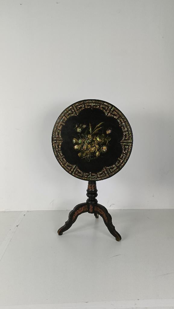 Verbazingwekkende Napoleon III Tip Top tafel, Antiek en Kunst, Antiek | Meubels | Tafels, Ophalen of Verzenden