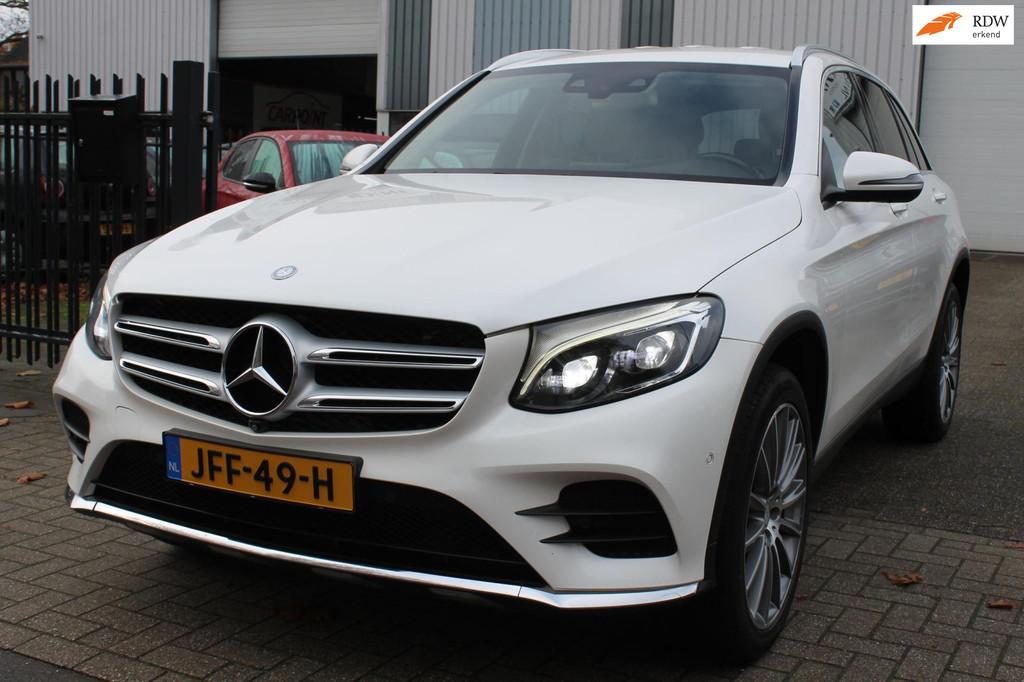 Mercedes-Benz GLC-klasse 250 4MATIC AMG Edition 360 Leer LED, Auto's, Automaat, Gebruikt, 4 cilinders, Wit
