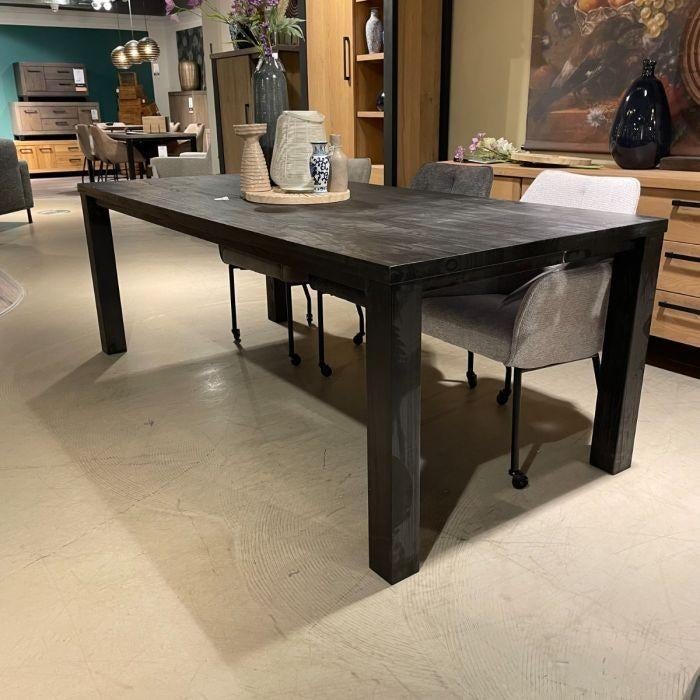 Mindi Houten Eettafel zwart- 190x78 cm - Nieuw in doos!, Huis en Inrichting, Ophalen of Verzenden