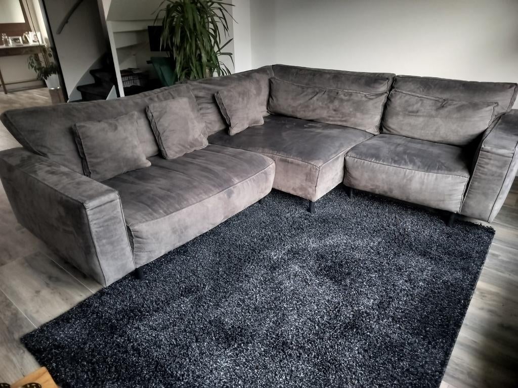 Hoekbank, Huis en Inrichting, Banken | Bankstellen, Ophalen of Verzenden, Gebruikt, Vierpersoons of meer