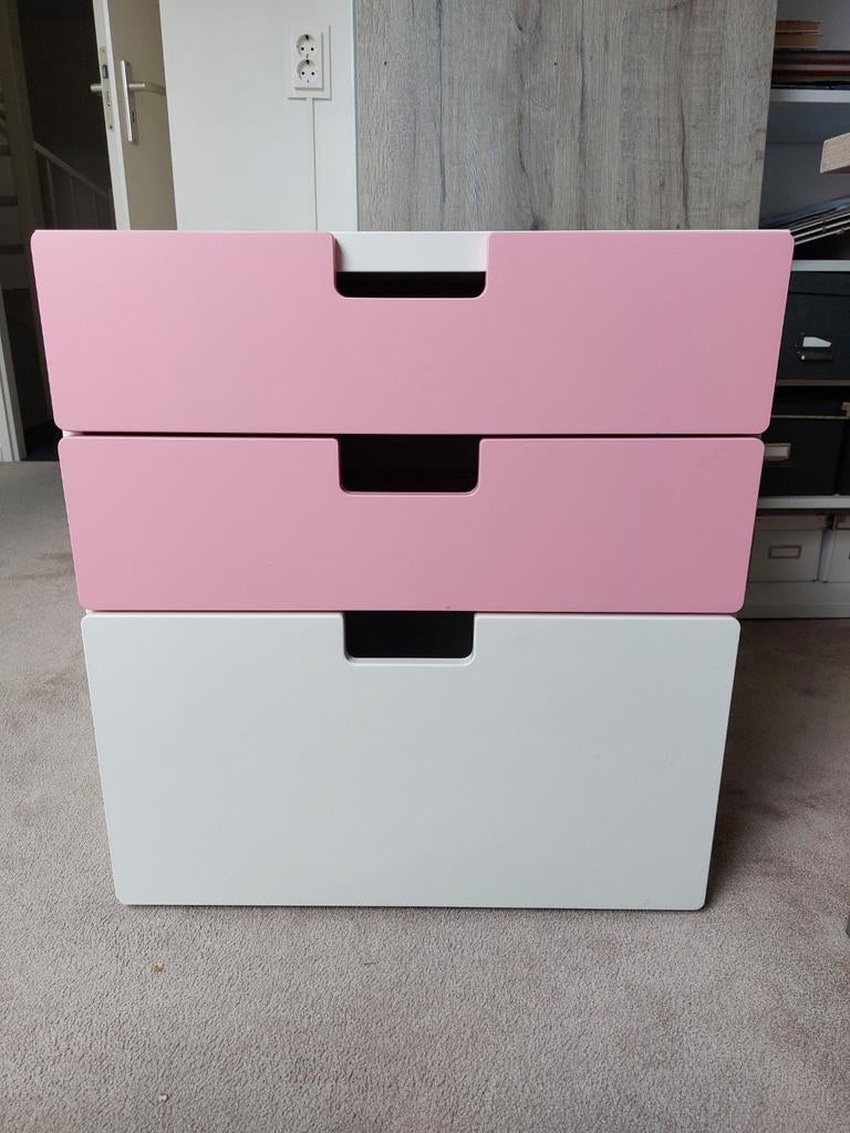 Ikea Stuva ladenblok - Roze en wit, Ophalen, Overige materialen, 50 tot 100 cm, Zo goed als nieuw