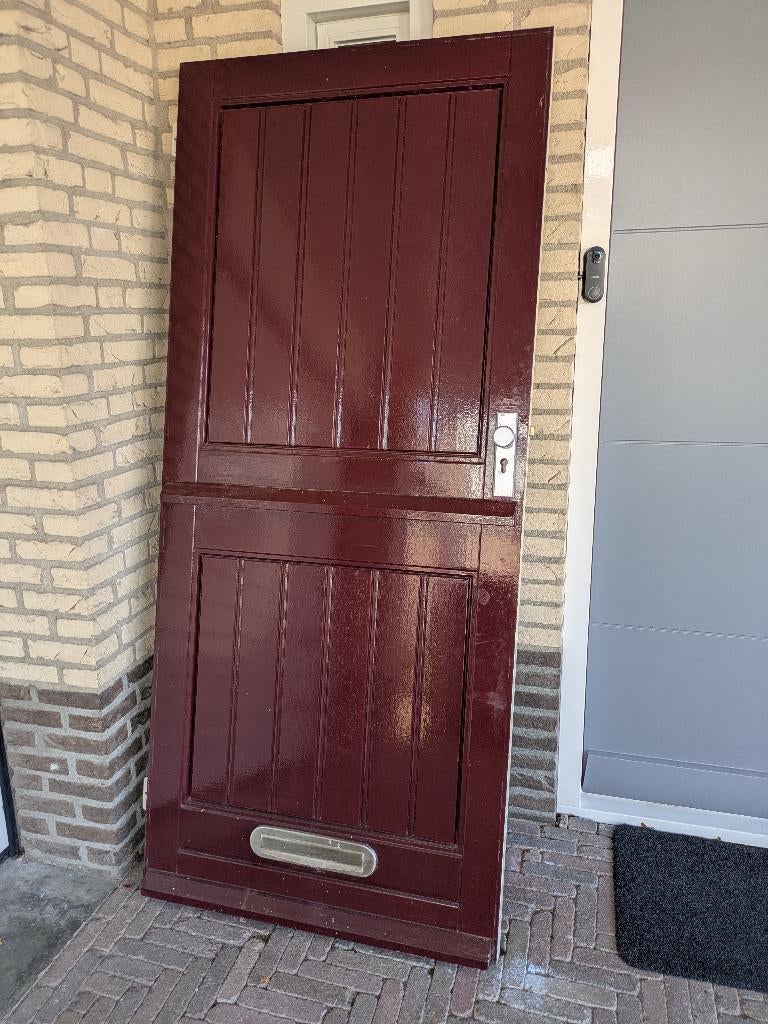 Voordeur, Doe-het-zelf en Verbouw, Deuren en Horren, Ophalen, Gebruikt, Buitendeur, 200 tot 215 cm