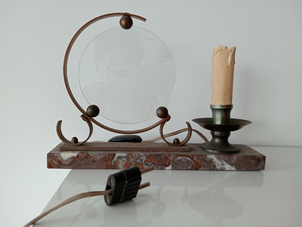 Fotolijst met lampje ca.26x18x6cm, Antiek en Kunst, Antiek | Lampen, Ophalen