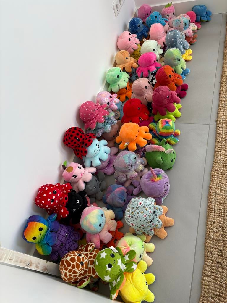 Reversible Kwallen Knuffels, Overige merken, Overige karakters, Overige typen, Ophalen of Verzenden