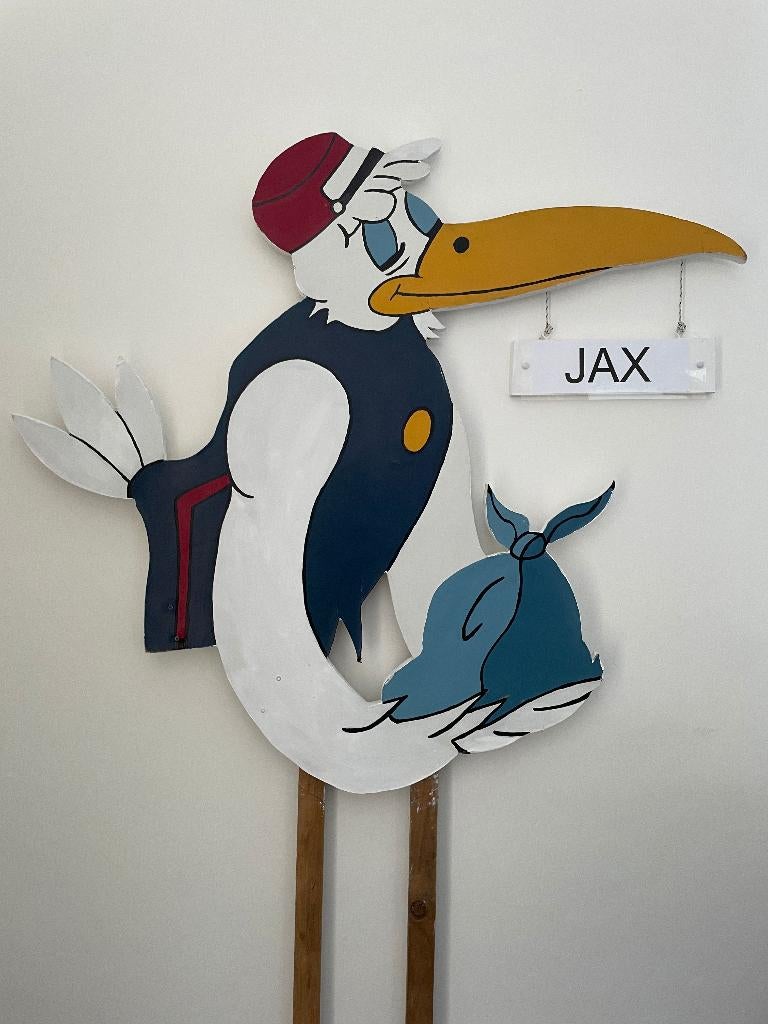 Geboortebord huren huur OOIEVAAR POSTBODE jongen meisje, Ophalen, Zo goed als nieuw