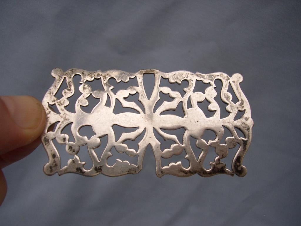 Verzilverde hanger / schakel – ca. 1900, Ophalen of Verzenden