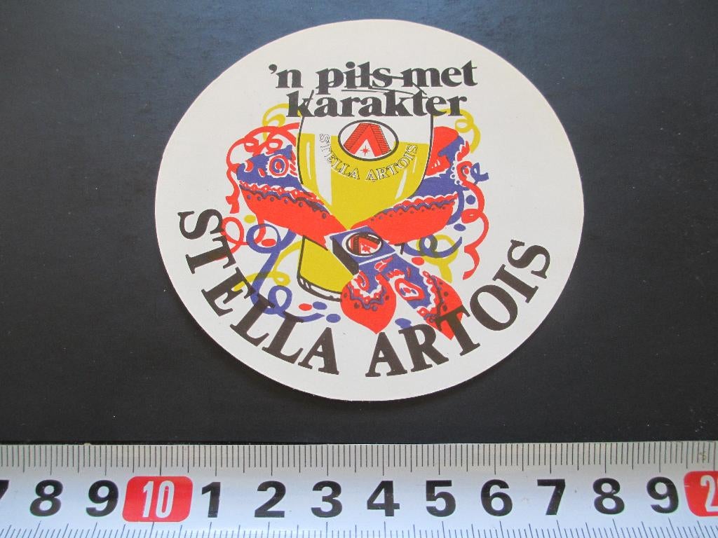 sticker 'n pils met karakter stella artois bier *, Ophalen, Zo goed als nieuw