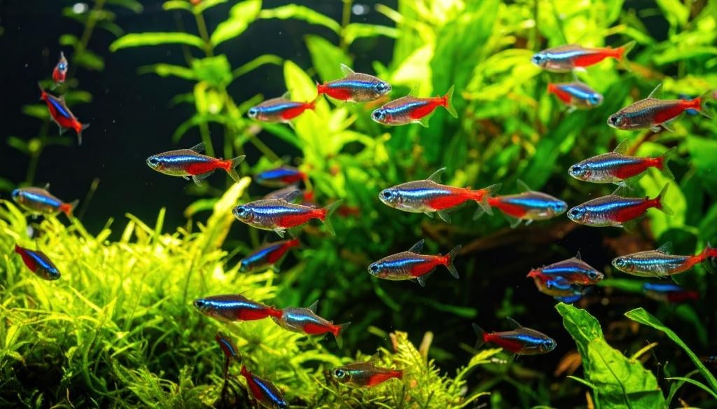 Neon Tetra, Vis, Zoetwatervis, Schoolvis