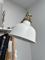 Ikea lamp - Witte klemlamp met messing details, Ophalen, Gebruikt