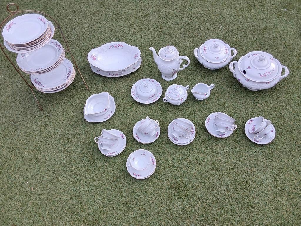 Prachtig bloemenservies 37 delig, Ophalen