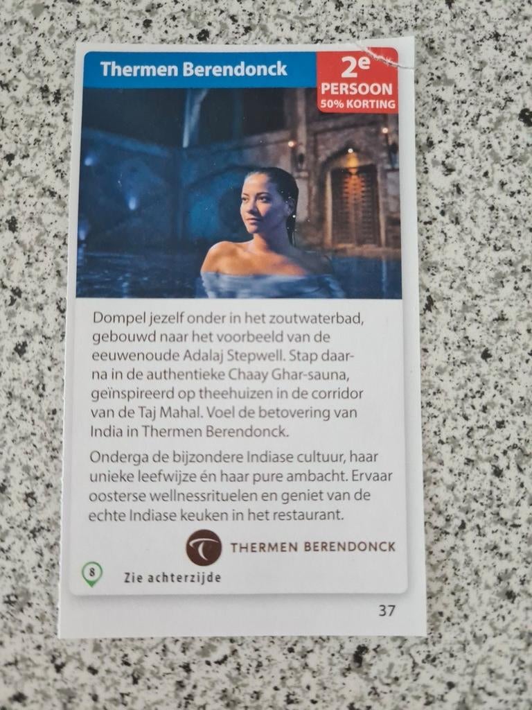 Thermen/sauna bussloo, berendonck, soesterberg, maastricht, Eén persoon, Kortingsbon, Spa of Sauna