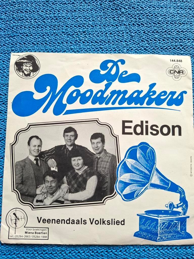 De Moodmakers - Edison / Veenendaals Volkslied (Single), Gebruikt, Fotohoes, 7 inch, Ophalen of Verzenden