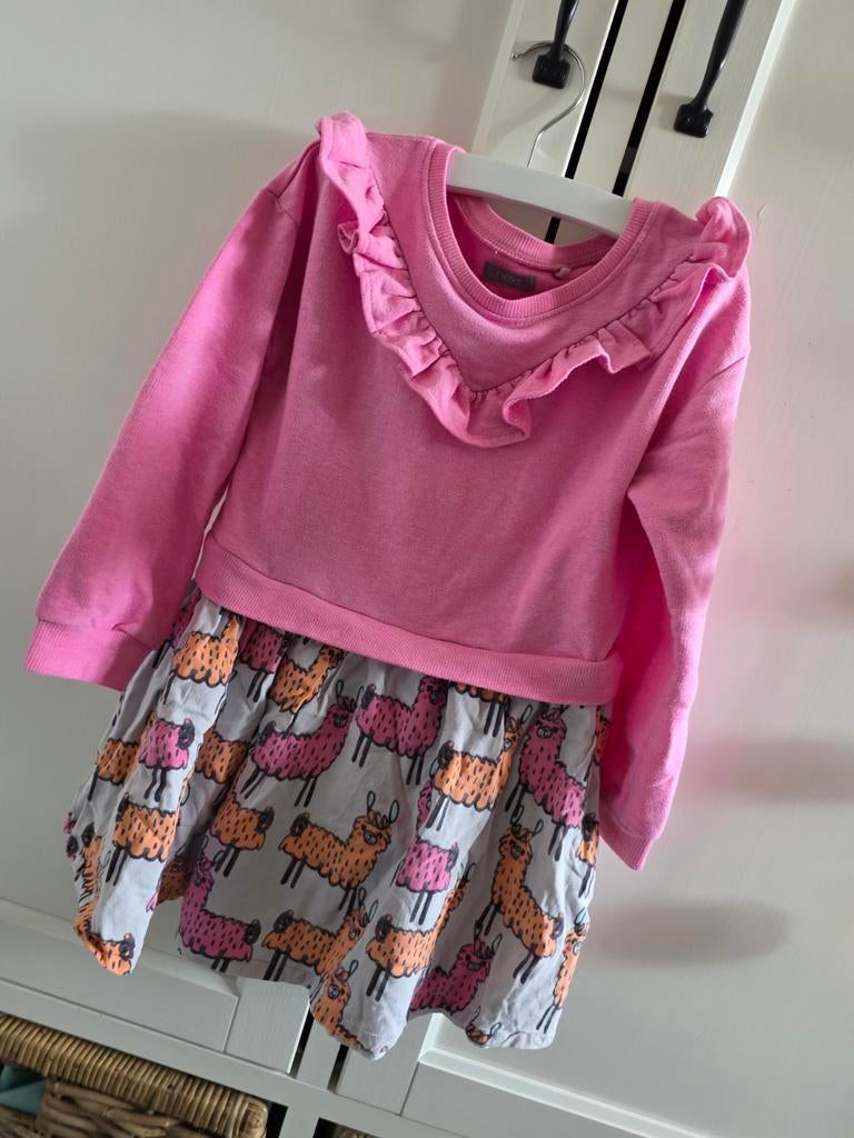 Next Alpaca Jurk met Ruches 110, Zo goed als nieuw, Jurk of Rok, Next, Verzenden