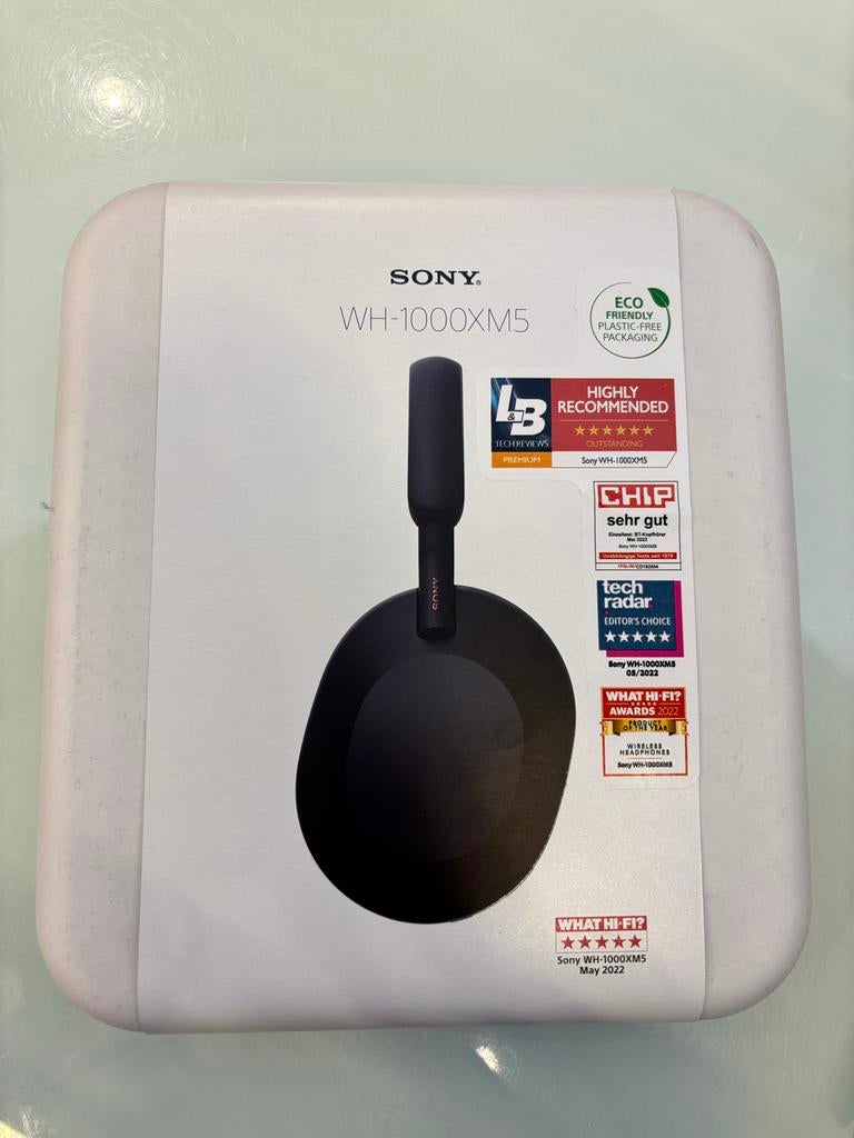 Sony WH-1000XM5 Hard Case Zwart, Ophalen of Verzenden, Nieuw, Sony