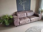 2-persoons relaxfauteuil bank - Bruin leer, Ophalen, Gebruikt, Tweepersoons, Rechte bank