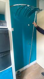 Metalen design kapstok met 12 hangers chroom rvs ?, Ophalen, Gebruikt, Overige typen, Metaal