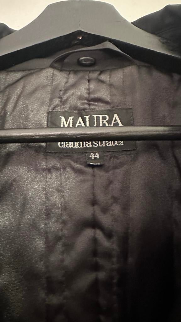 Maura Claudia Straver Zwarte Jas Maat 44, Ophalen of Verzenden, Zo goed als nieuw, Maat 42/44 (L), Zwart