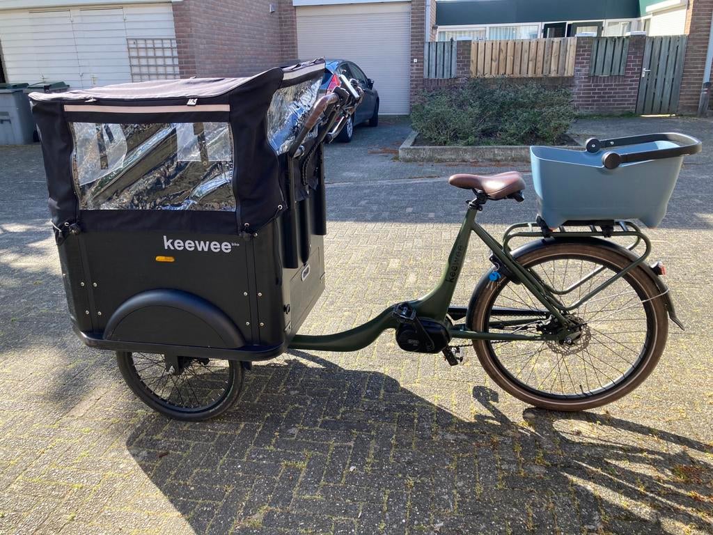Keewee elektrische bakfiets, Fietsen en Brommers, Fietsen | Bakfietsen, Gebruikt, Overige merken, 4 kinderen of meer, Elektrisch